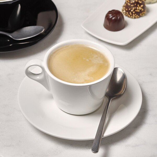 Ceașcă albă pentru espresso din porțelan 80 ml Barista – BonBistro