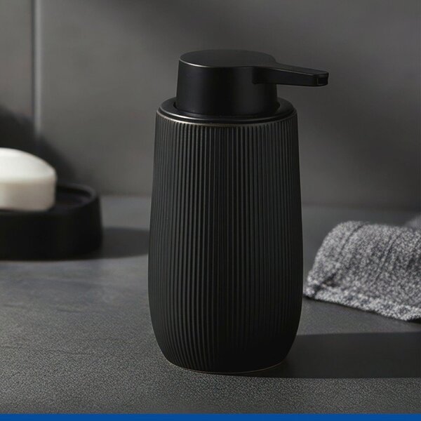 Dozator de săpun lichid negru din plastic 400 ml Fablo – Wenko