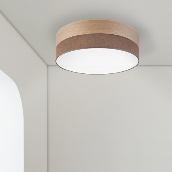 Plafonieră LED SIRJA WOOD LED/36W/230V d. 45 cm maro/stejar