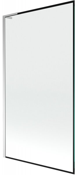Mexen Next L, paravan de baie cu 1 aripă 100 x 150 cm, model sticlă transparentă de 6 mm negru, profil cromat, 895-100-000-03-70-01