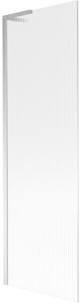 Mexen Next L, paravan de baie cu 1 aripă 60 x 150 cm, sticlă de 6 mm cu model nervuri, profil cromat, 895-060-000-03-09-01