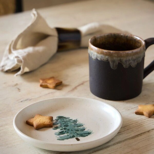 Ceașcă maro din gresie ceramică 380 ml Poterie – Casafina