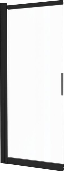 Deante Prizma paravan cadă 98.1 cm două piese negru mat/sticlă transparentă KTJ_N73R