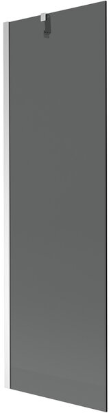 Mexen Next, paravan de baie 1 aripă 60 x 150 cm, aripă fixă, sticlă gri 6 mm, profil cromat, 895-060-000-00-40-01