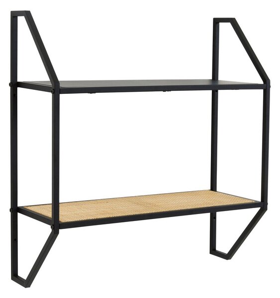Raft negru/în culoare naturală etajat din metal 61 cm Depok – Premier Housewares