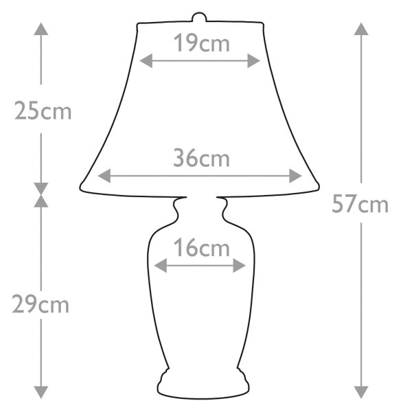 Lampă de masă Elstead BLUE-G-JAR-TL BLUE GINGER JAR 1xE27/60W/230V
