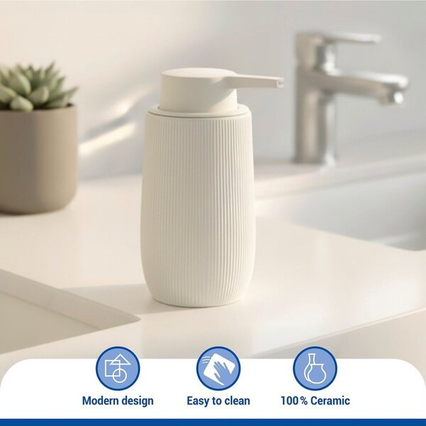 Dozator de săpun lichid crem din plastic 400 ml Fablo – Wenko