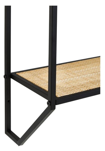Raft negru/în culoare naturală etajat din metal 61 cm Depok – Premier Housewares