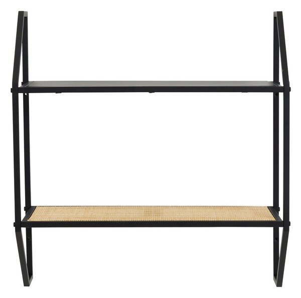 Raft negru/în culoare naturală etajat din metal 61 cm Depok – Premier Housewares