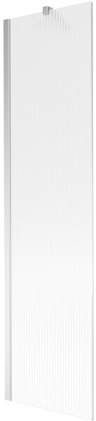 Mexen Next, paravan de baie 1 aripă 50 x 150 cm, aripă fixă, sticlă 6 mm cu dungi, profil cromat, 895-050-000-00-09-01