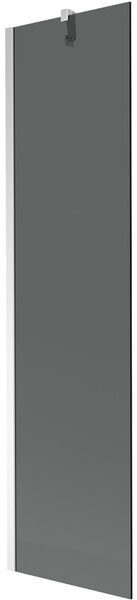 Mexen Next, paravan de baie 1 aripă 50 x 150 cm, aripă fixă, sticlă gri 6 mm, profil cromat, 895-050-000-00-40-01