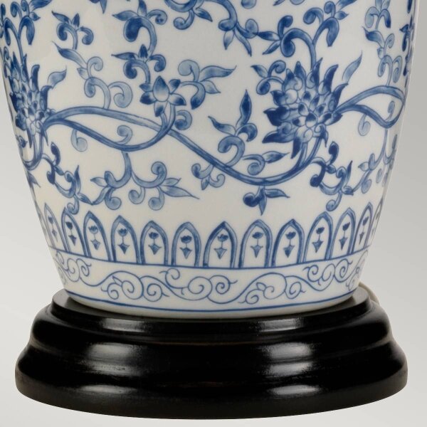 Lampă de masă Elstead BLUE-G-JAR-TL BLUE GINGER JAR 1xE27/60W/230V