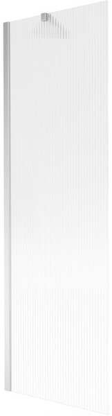 Mexen Next, paravan de baie 1 aripă 60 x 150 cm, aripă fixă, sticlă 6 mm cu dungi, profil cromat, 895-060-000-00-09-01