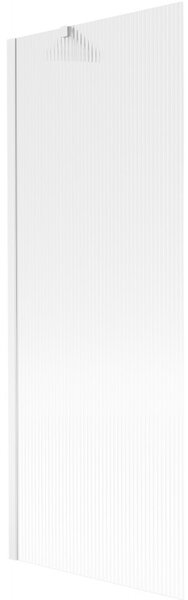 Mexen Next, paravan de baie 1 aripă 70 x 150 cm, aripă fixă, sticlă 6 mm cu dungi, profil alb, 895-070-000-00-09-20
