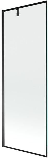 Mexen Next, paravan de baie 1 aripă 70 x 150 cm, aripă fixă, sticlă transparentă de 6 mm cu model negru, profil negru, 895-070-000-00-70-70