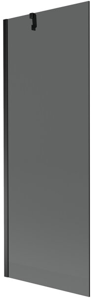 Mexen Next, paravan de baie 1 aripă 70 x 150 cm, aripă fixă, sticlă gri 6 mm, profil negru, 895-070-000-00-40-70