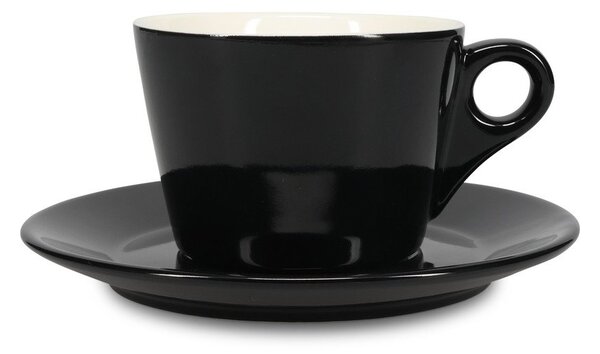 Ceașcă neagră pentru latte din porțelan 280 ml Barista – BonBistro