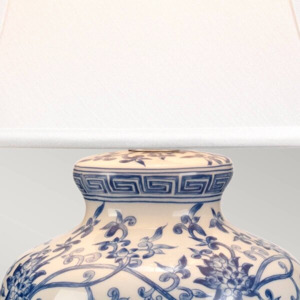 Lampă de masă Elstead BLUE-G-JAR-TL BLUE GINGER JAR 1xE27/60W/230V