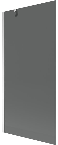 Mexen Next, paravan de baie 1 aripă 90 x 150 cm, aripă fixă, sticlă gri 6 mm, profil cromat, 895-090-000-00-40-01