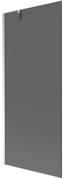 Mexen Next, paravan de baie 1 aripă 80 x 150 cm, aripă fixă, sticlă gri 6 mm, profil cromat, 895-080-000-00-40-01