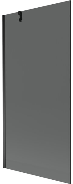 Mexen Next, paravan de baie 1 aripă 90 x 150 cm, aripă fixă, sticlă gri 6 mm, profil negru, 895-090-000-00-40-70