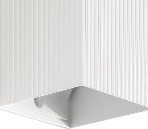 Aplică FARO 40534 SOLE 1xGU10/8W/230V alb canelat dreptunghiular