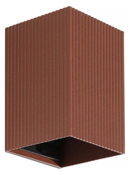 Aplică FARO 40537 SOLE 1xGU10/8W/230V cărămiziu canelat dreptunghiular