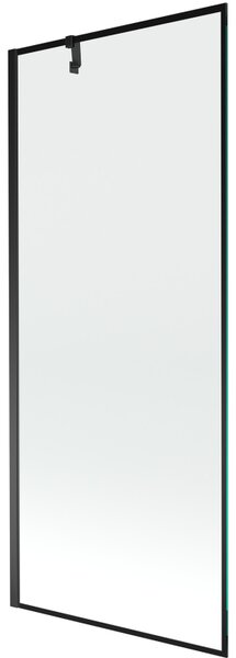 Mexen Next, paravan de baie 1 aripă 80 x 150 cm, aripă fixă, sticlă transparentă de 6 mm cu model negru, profil negru, 895-080-000-00-70-70