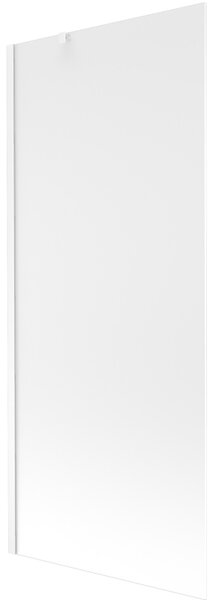 Mexen Next, paravan de baie 1 aripă 80 x 150 cm, aripă fixă, sticlă mată 6 mm, profil alb, 895-080-000-00-30-20