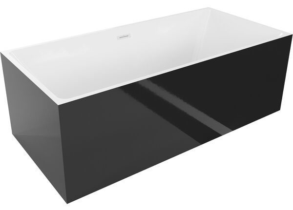 Mexen Nita, cada de sine statatoare 170 x 80 cm, alb-negru, alb preaplin, 52091708075-20