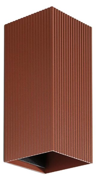 Aplică FARO 40568 SOLE 2xGU10/8W/230V cărămiziu canelat dreptunghiular
