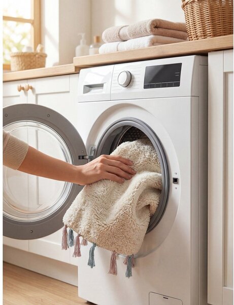 Covor pentru copii crem lavabil/țesut manual din bumbac ø160 cm Snuggle Sunna – Hanse Home