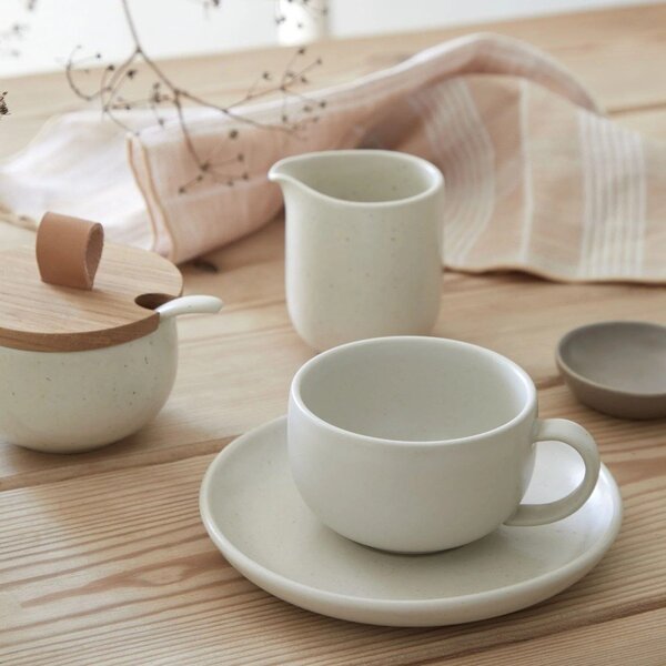 Ceașcă crem din gresie ceramică 210 ml Pacifica – Casafina