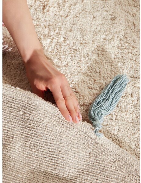 Covor pentru copii crem lavabil/țesut manual din bumbac ø160 cm Snuggle Sunna – Hanse Home