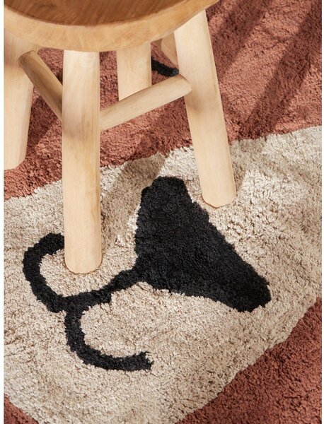 Covor pentru copii maro lavabil/țesut manual din bumbac 101x120 cm Snuggle Benni – Hanse Home