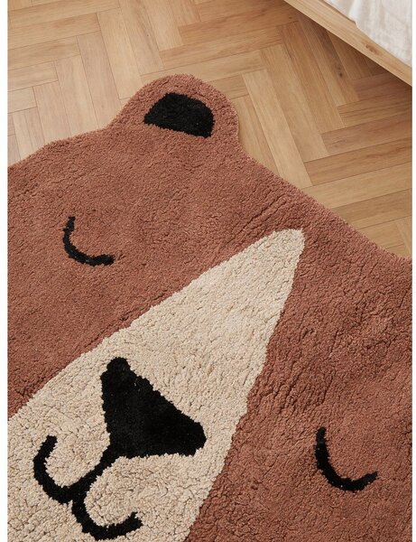 Covor pentru copii maro lavabil/țesut manual din bumbac 101x120 cm Snuggle Benni – Hanse Home