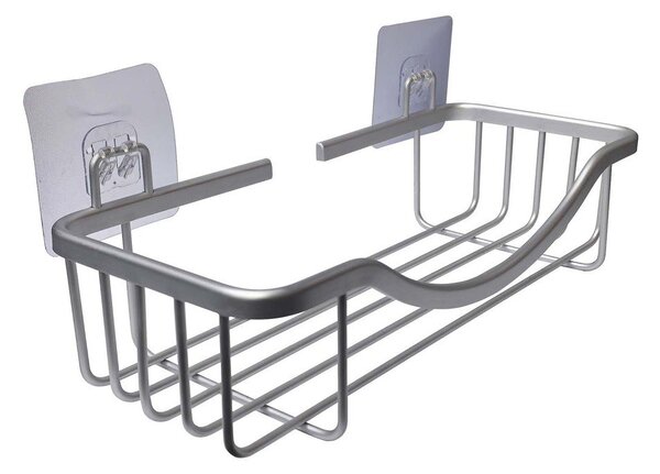Raft pentru baie argintiu lucios autoadeziv din aluminiu Filaire Aluminium – douceur d'intérieur