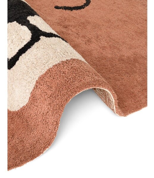 Covor pentru copii maro lavabil/țesut manual din bumbac 101x120 cm Snuggle Benni – Hanse Home