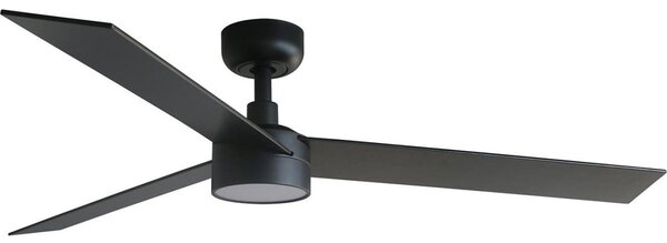 Ventilator LED dimabil FARO 34298WT-1TW RUDDER L LED/18W/230V negru d. 132 cm WT + telecomandă