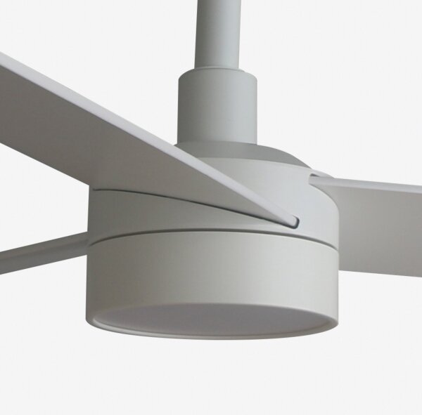 Ventilator LED dimabil FARO 34297WT-1TW RUDDER L LED/18W/230V alb d. 132 cm WT + telecomandă