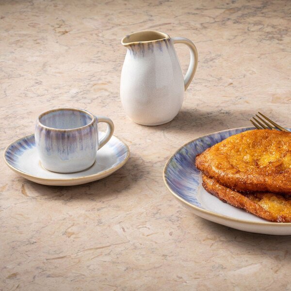 Ceașcă albă pentru espresso din gresie ceramică 70 ml Brisa – Costa Nova