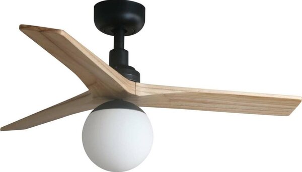 FARO 34284WT-11L-Str. vent. KLIM S 1xE27/15W/230V pin/negru pr.92,5cm WT+DO