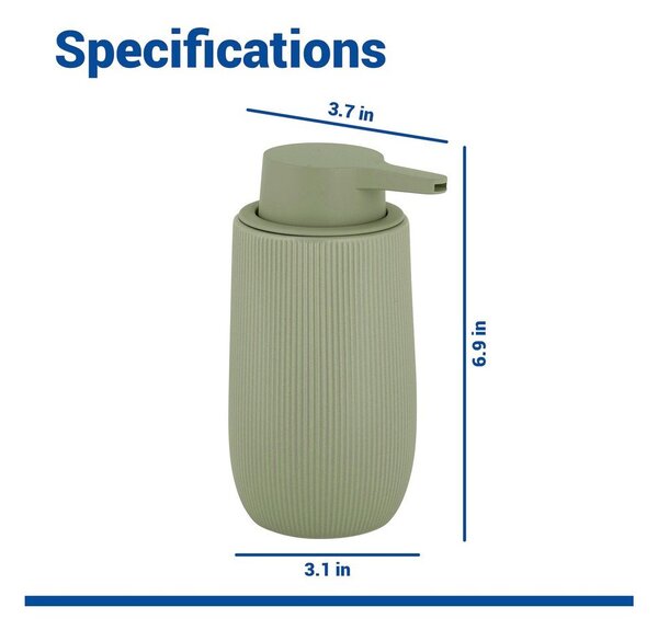 Dozator de săpun lichid verde din plastic 400 ml Fablo – Wenko