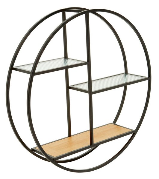 Raft negru/în culoare naturală etajat din metal 61 cm Mataram – Premier Housewares