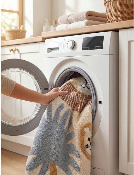 Covor pentru copii crem lavabil/țesut manual din bumbac 140x200 cm Snuggle Leander – Hanse Home