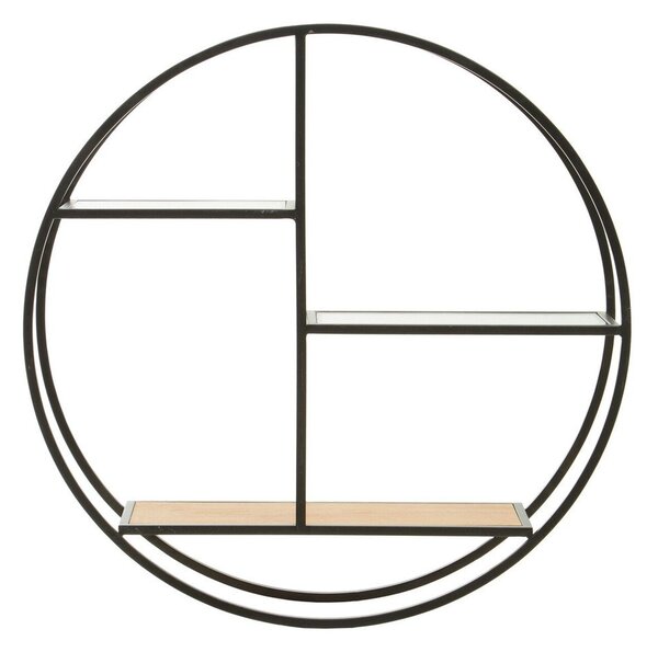Raft negru/în culoare naturală etajat din metal 61 cm Mataram – Premier Housewares