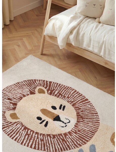 Covor pentru copii crem lavabil/țesut manual din bumbac 140x200 cm Snuggle Leander – Hanse Home