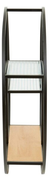 Raft negru/în culoare naturală etajat din metal 61 cm Mataram – Premier Housewares