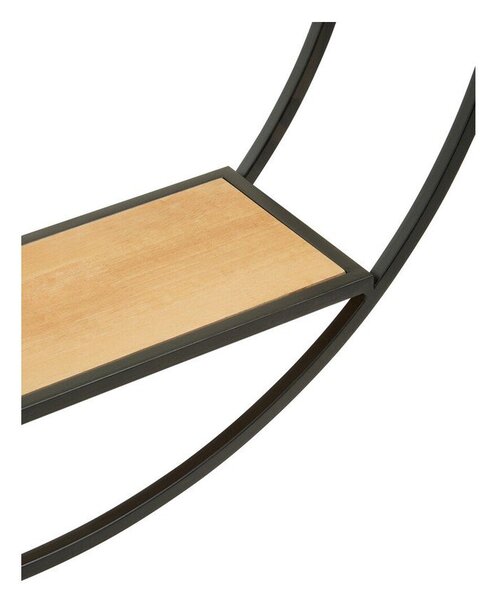 Raft negru/în culoare naturală etajat din metal 61 cm Mataram – Premier Housewares