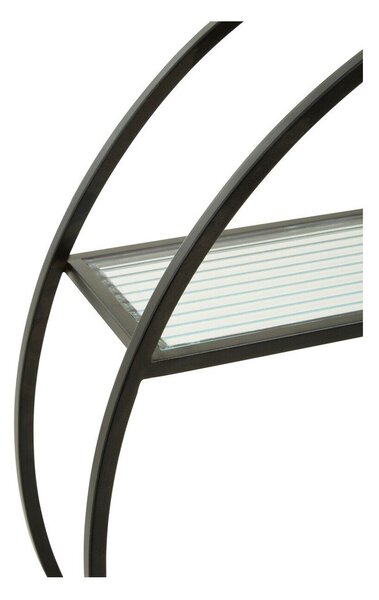 Raft negru/în culoare naturală etajat din metal 61 cm Mataram – Premier Housewares
